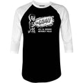 The Luau - Beverly Hills, CA - Vintage Tiki Bar - 3/4 Sleeve Raglan