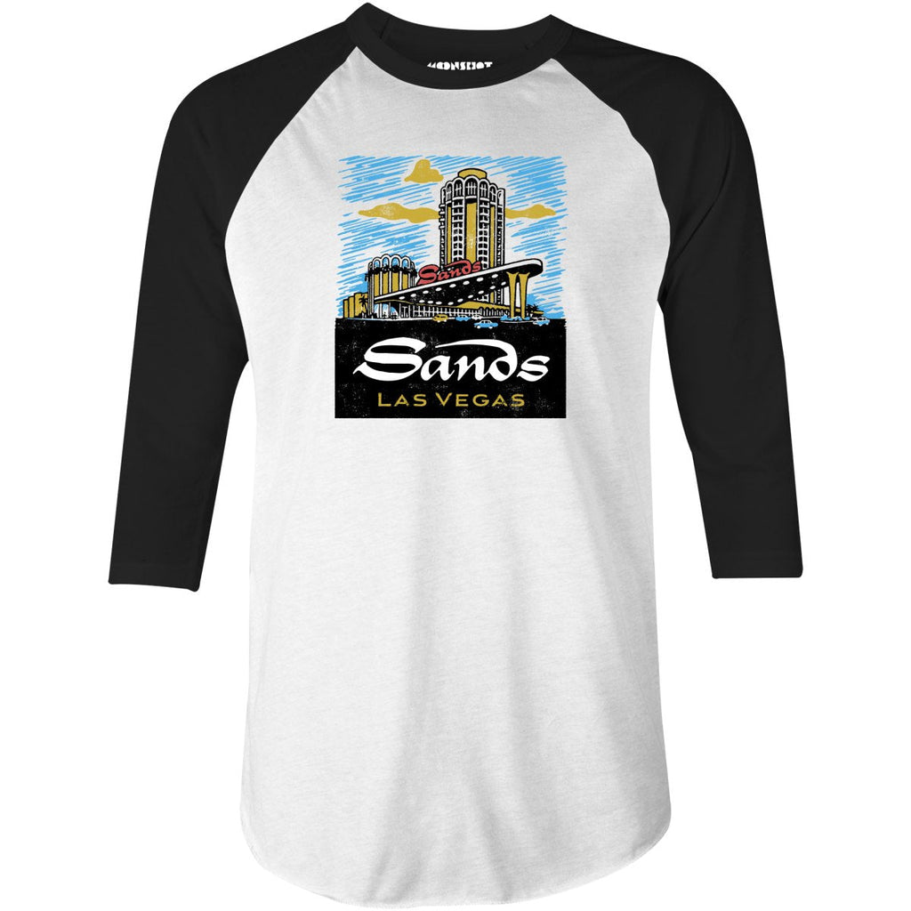 The Sands - Vintage Las Vegas - 3/4 Sleeve Raglan