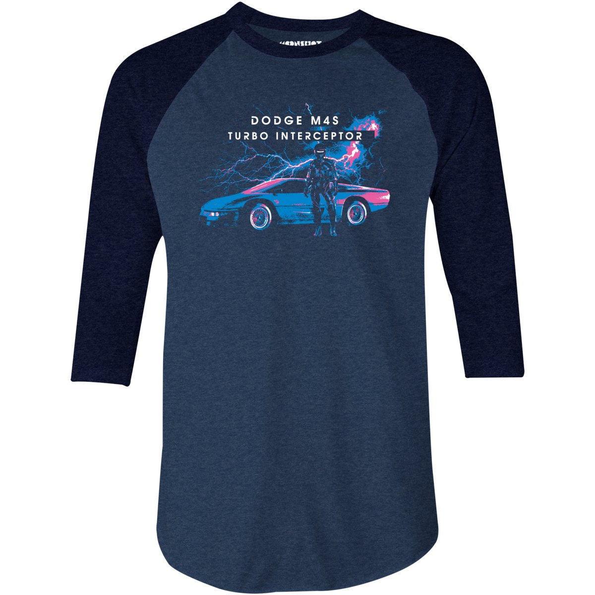 The Wraith Dodge M4S Turbo Interceptor - 3/4 Sleeve Raglan