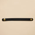 Black Thin Leather Cuff Bracelet