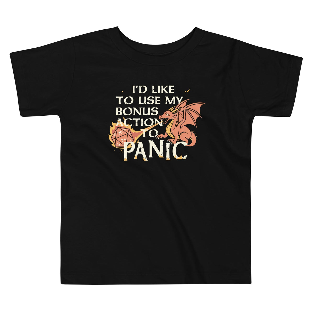 I'd Like To Use My Bonus Action To Panic Kid's Toddler Tee