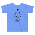 Too Close Eye Chart Kid's Toddler Tee