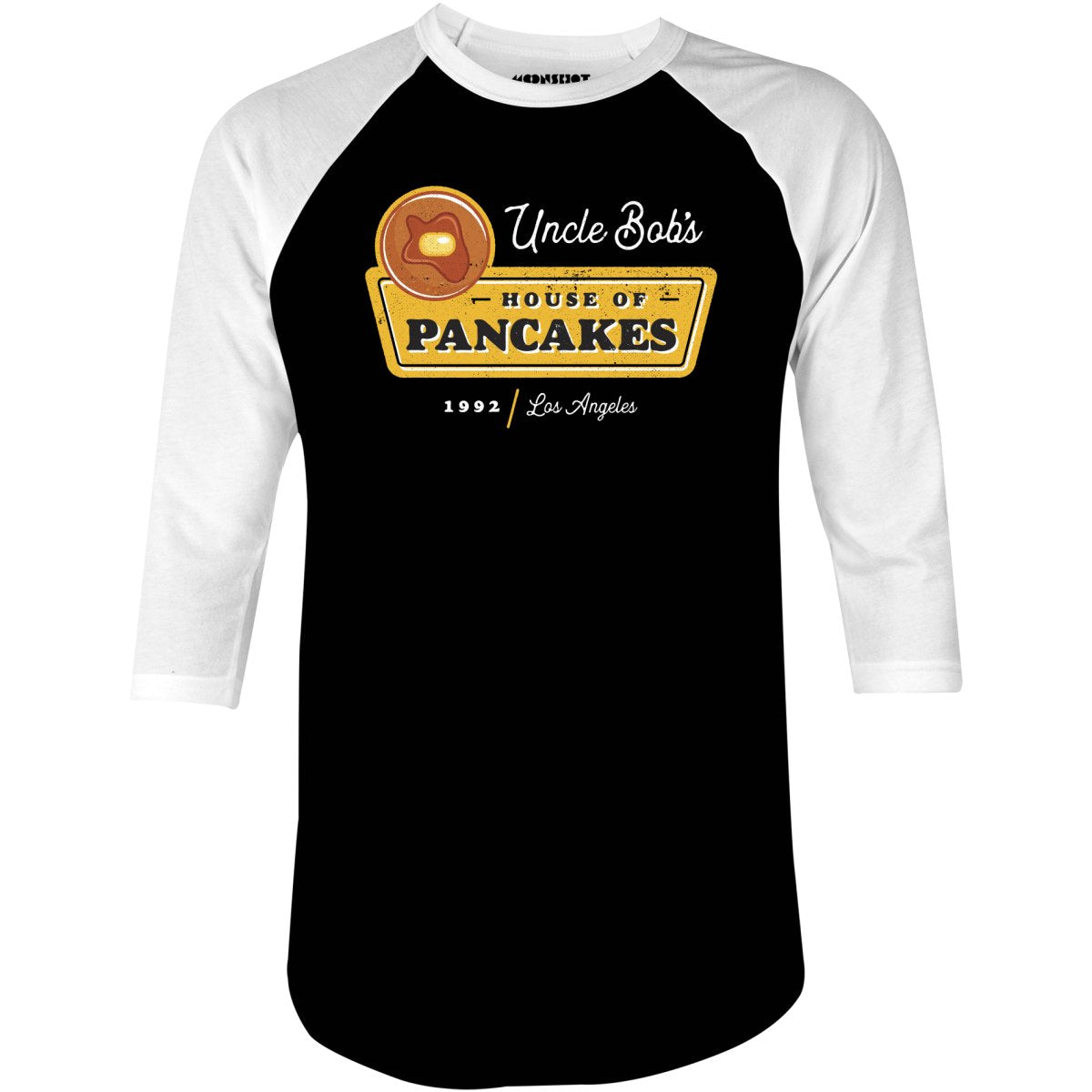 Uncle Bob's House of Pancakes - Reservoir Dogs - 3/4 Sleeve Raglan