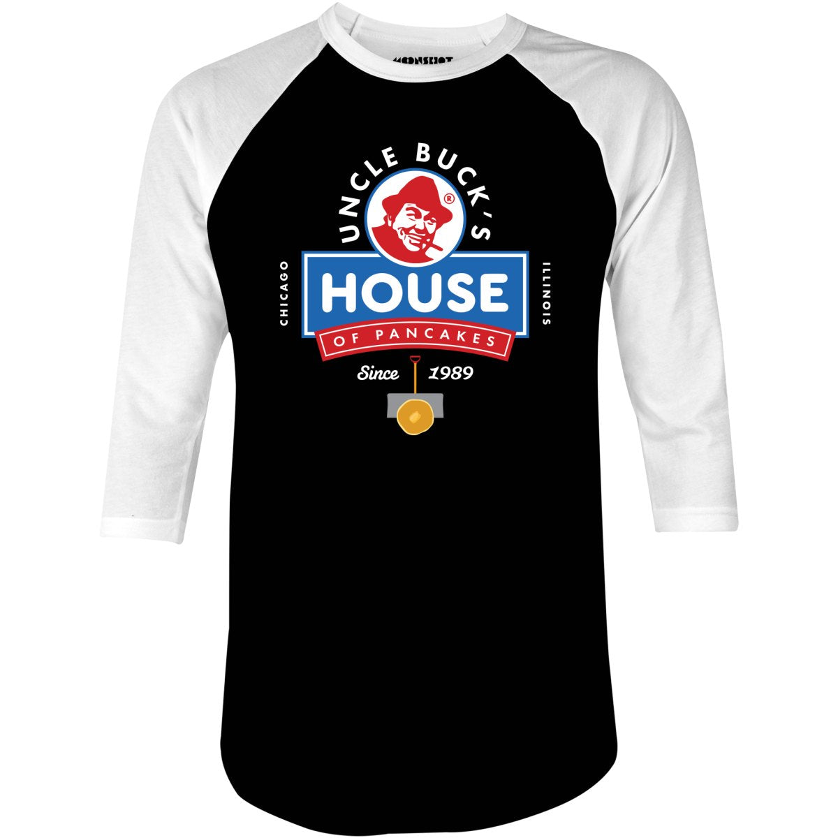 Uncle Buck's House of Pancakes - 3/4 Sleeve Raglan