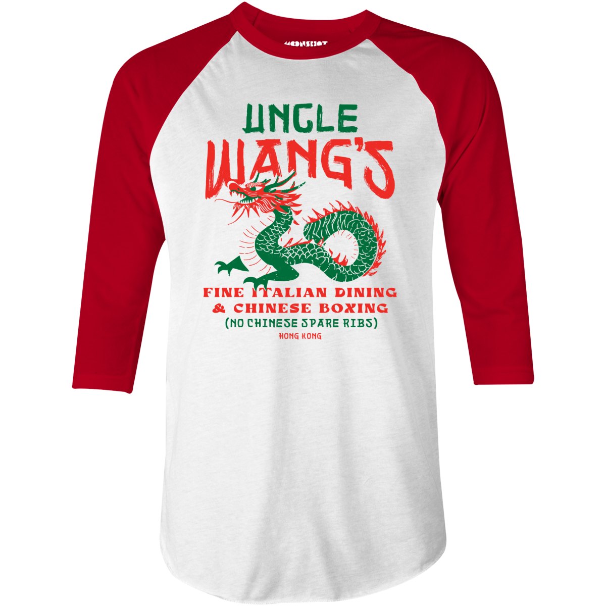 Uncle Wang's Fine Italian Dining & Chinese Boxing - 3/4 Sleeve Raglan