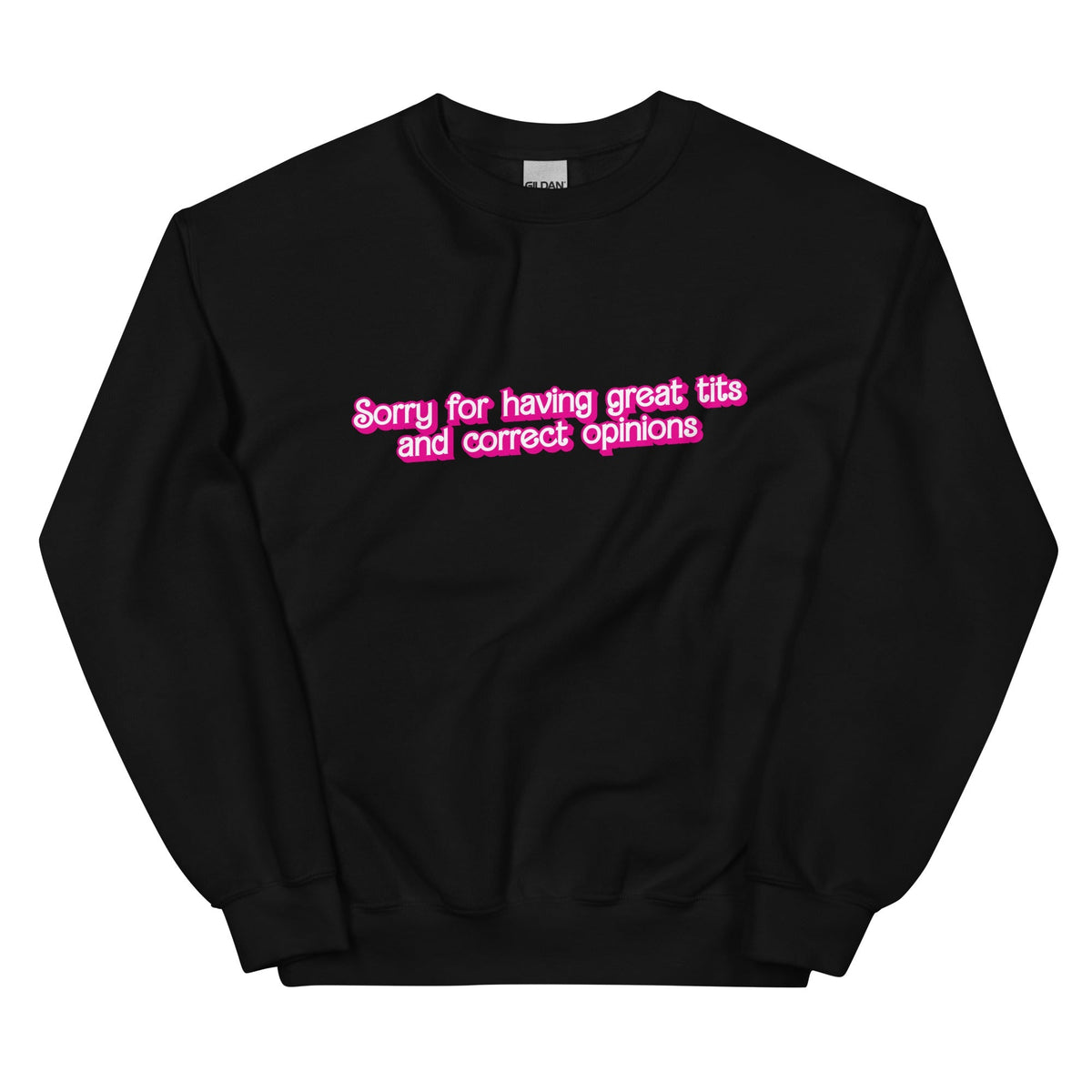 Great Tits and Correct Opinions (Pink Font) Unisex