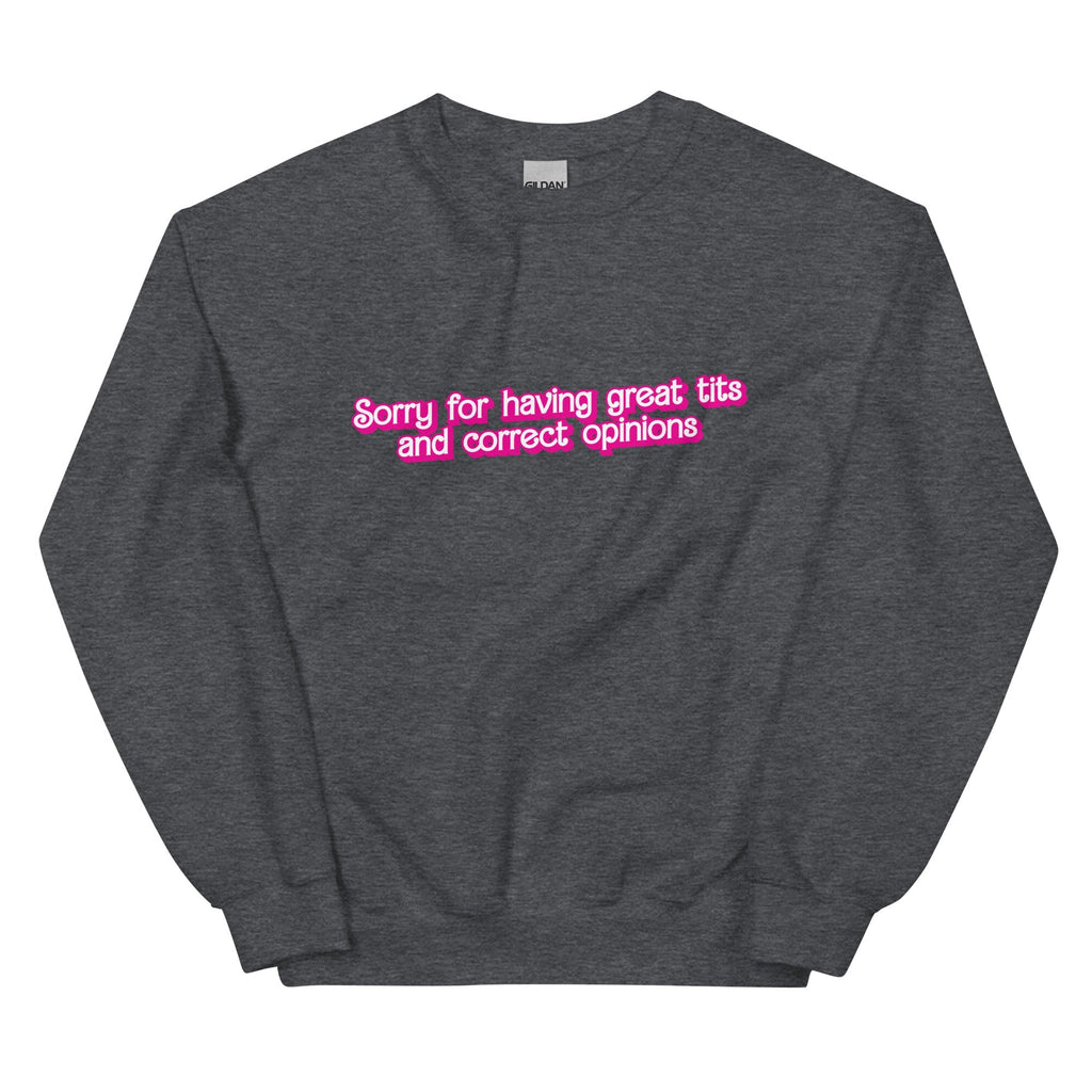 Great Tits and Correct Opinions (Pink Font) Unisex