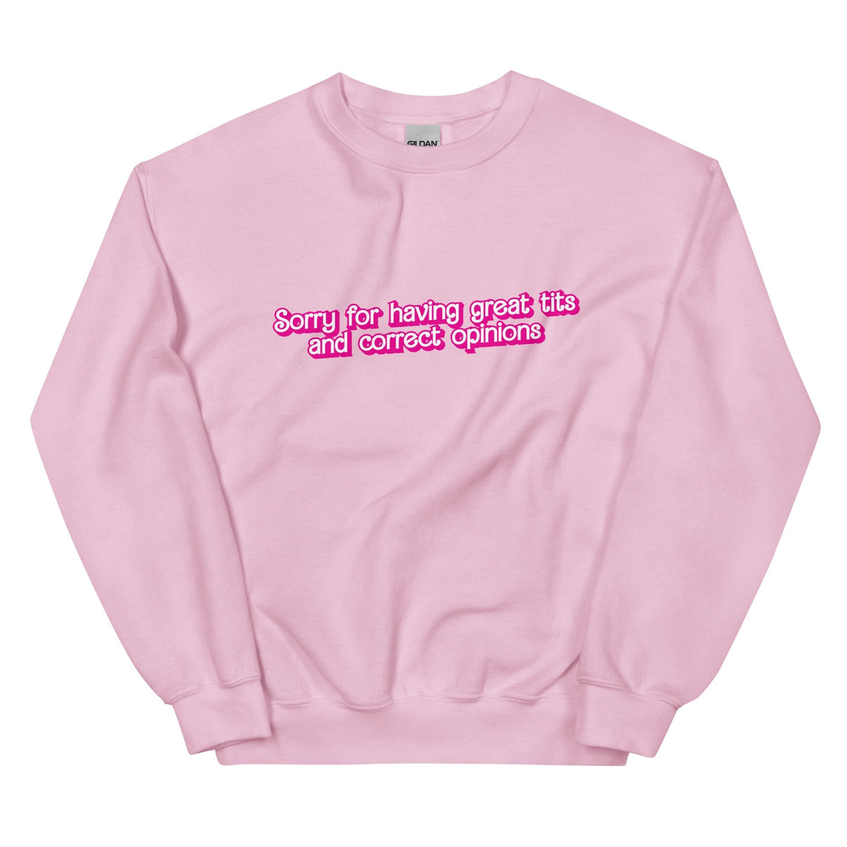 Great Tits and Correct Opinions (Pink Font) Unisex