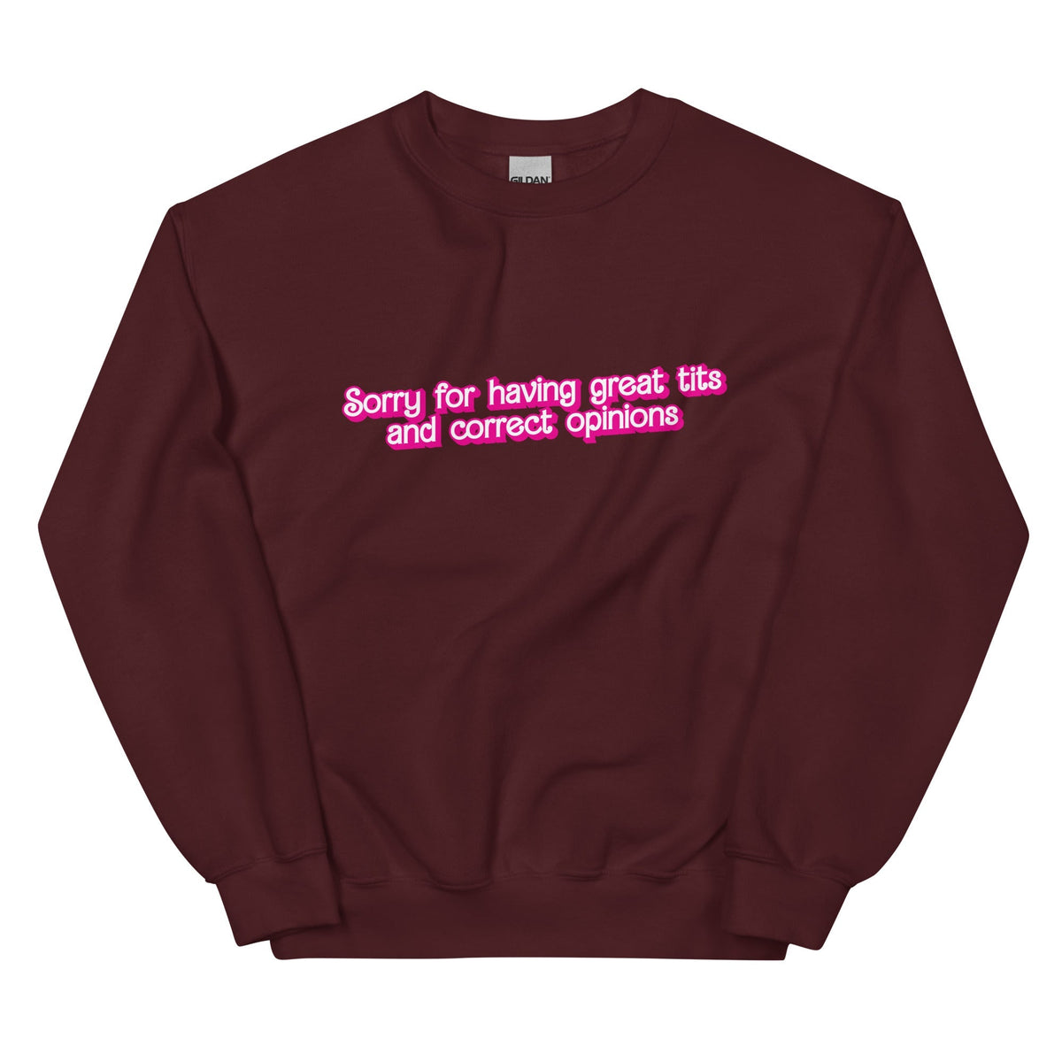 Great Tits and Correct Opinions (Pink Font) Unisex