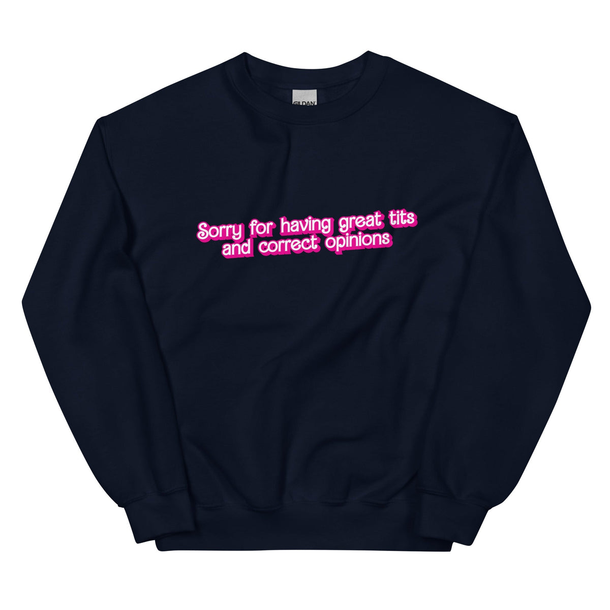 Great Tits and Correct Opinions (Pink Font) Unisex
