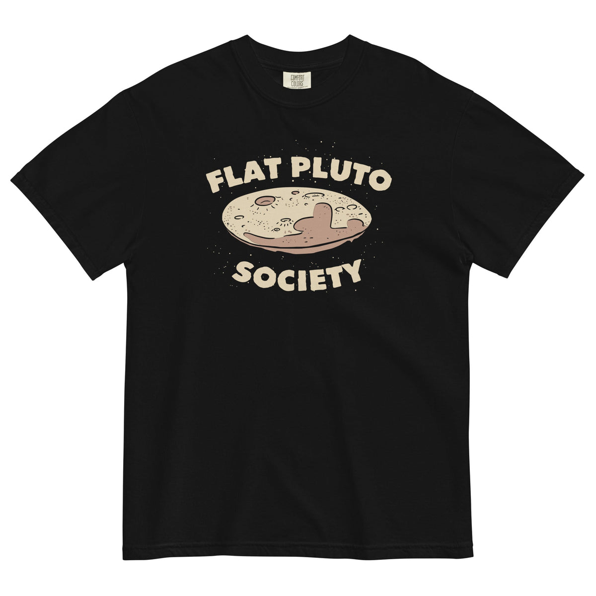Flat Pluto Society Men's Relaxed Fit Tee