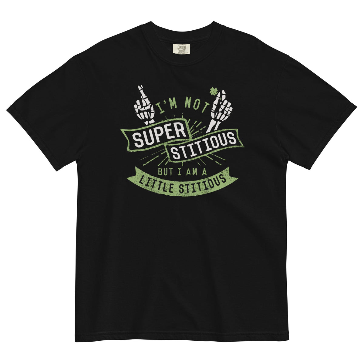 I'm Not Superstitious, But I Am A Little Stitious Men's Relaxed Fit Tee