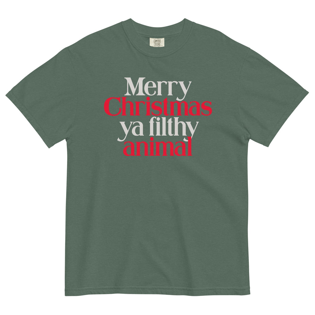 Merry Christmas Ya Filthy Animal Men's Relaxed Fit Tee