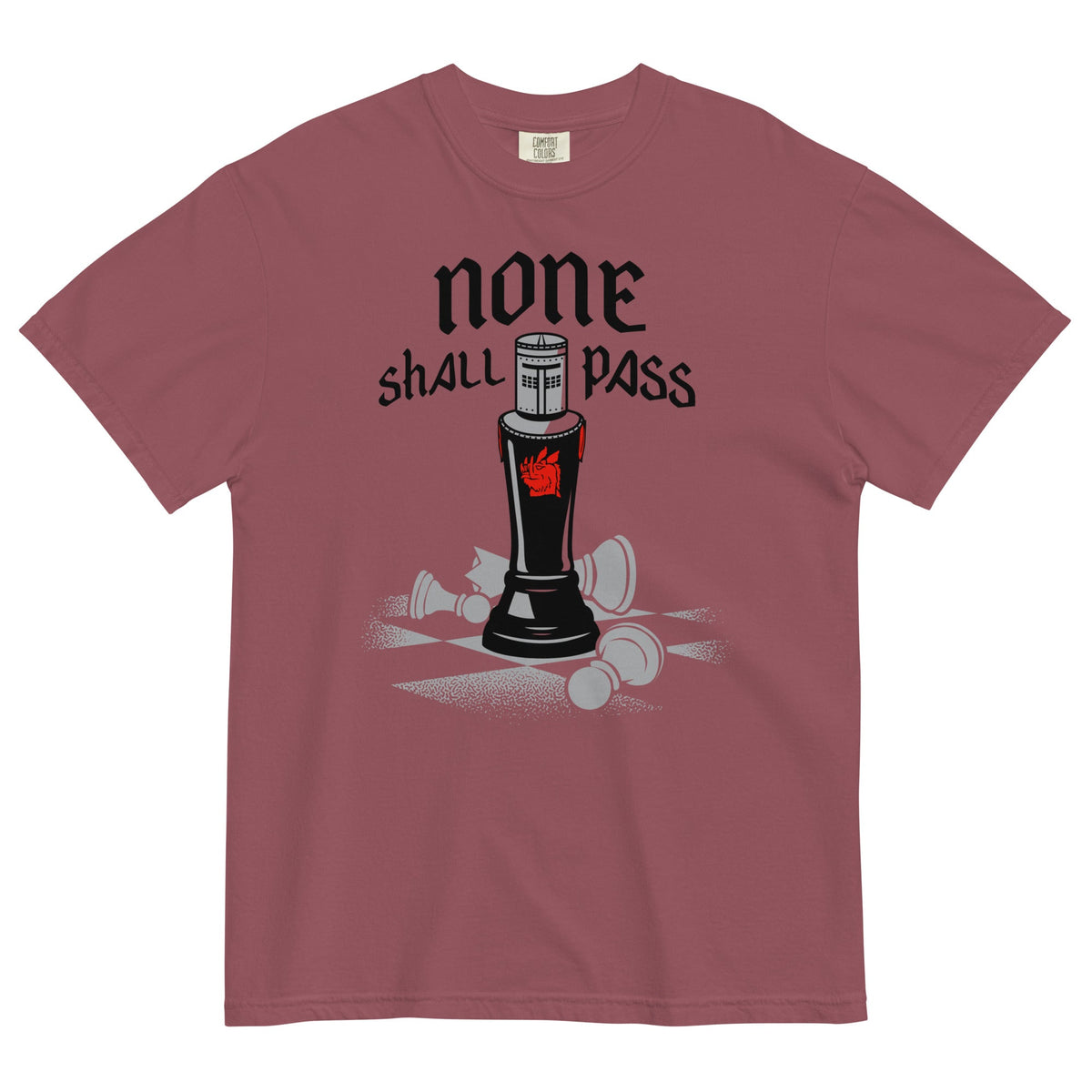 None Shall Pass Black Knight Men's Relaxed Fit Tee