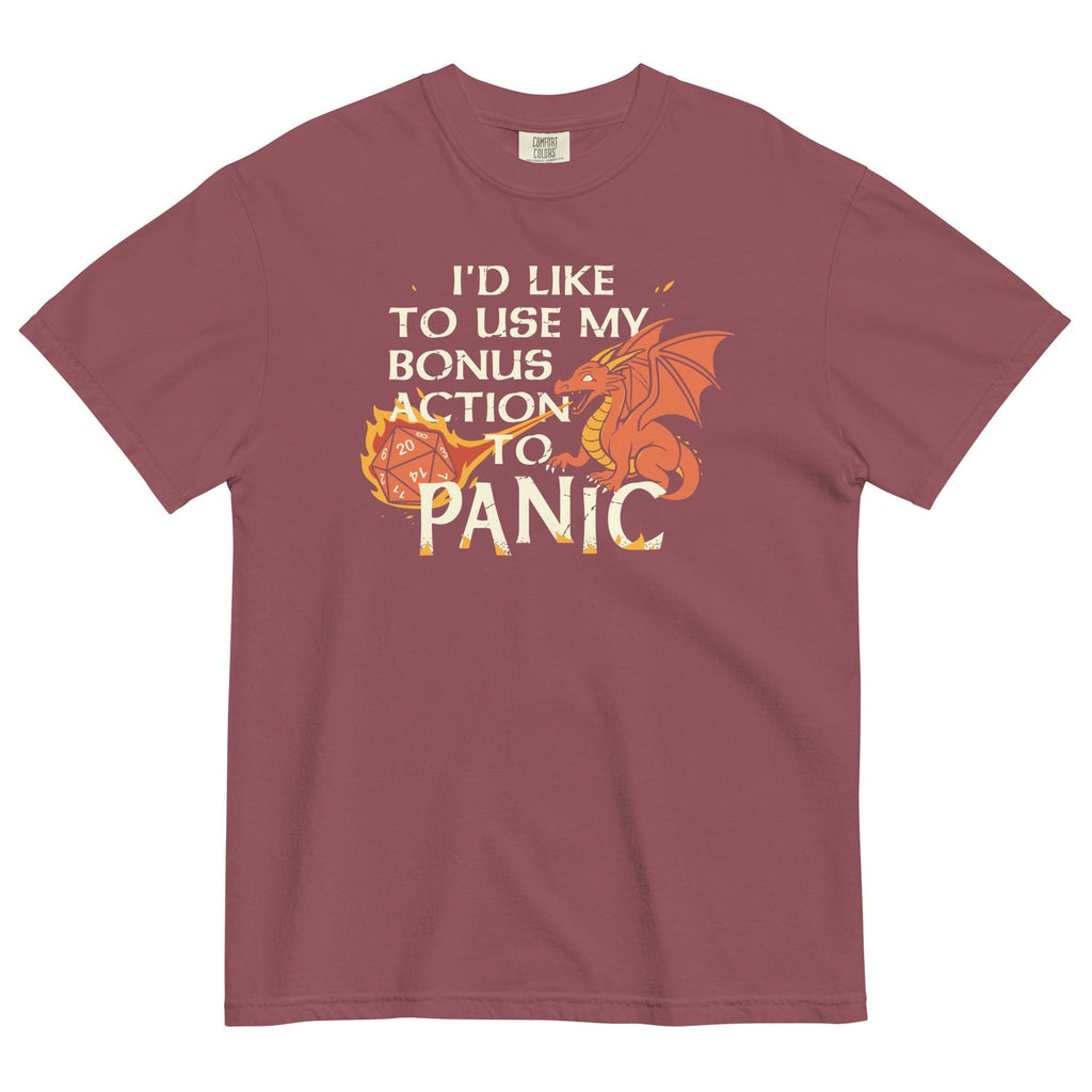 I'd Like To Use My Bonus Action To Panic Men's Relaxed Fit Tee