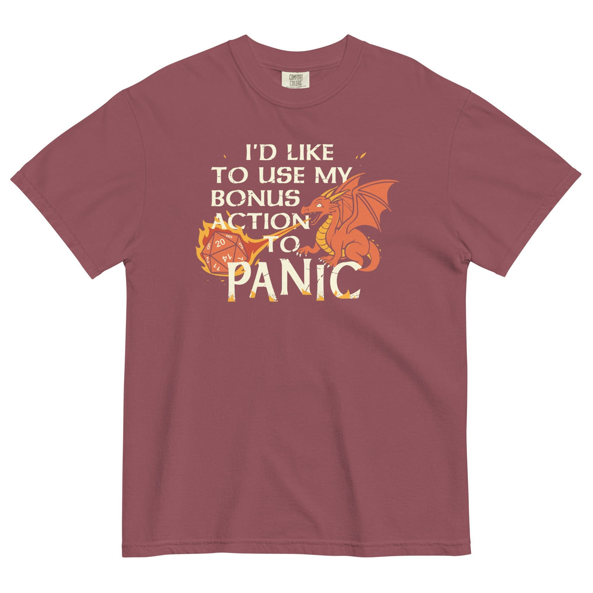 I'd Like To Use My Bonus Action To Panic Men's Relaxed Fit Tee