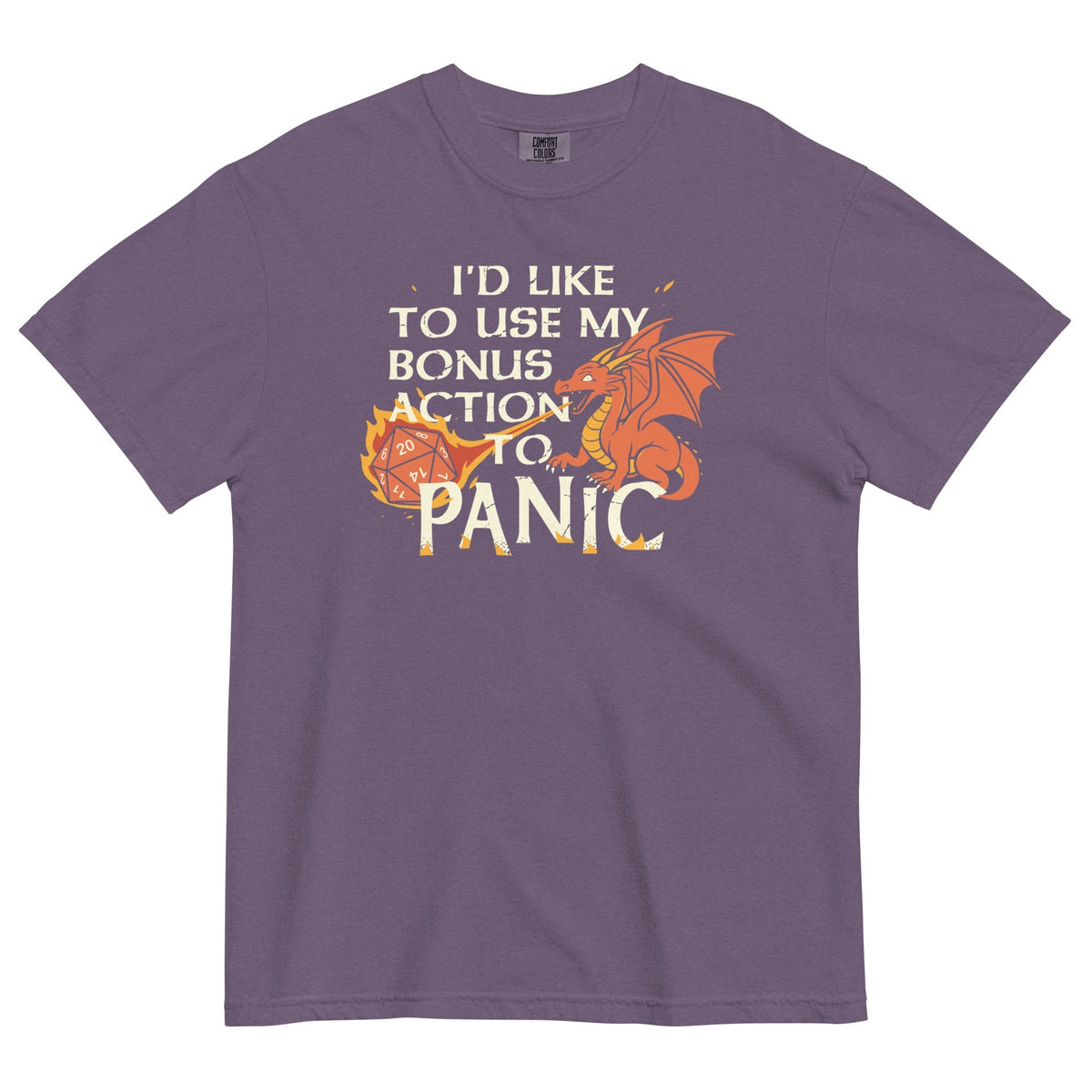 I'd Like To Use My Bonus Action To Panic Men's Relaxed Fit Tee