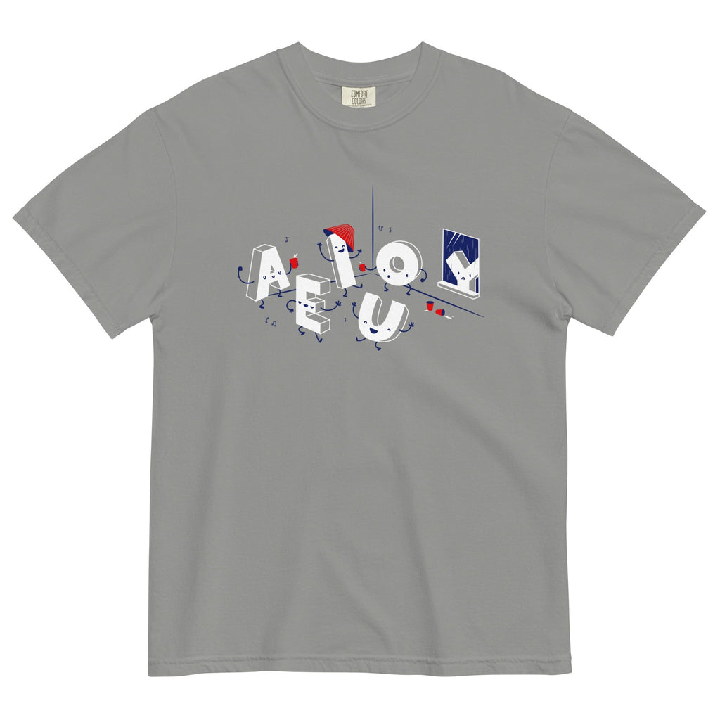 Vowel Party Time Men's Relaxed Fit Tee