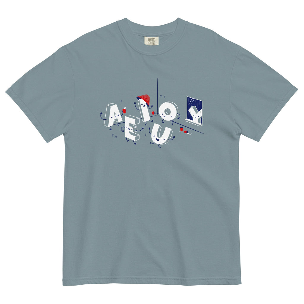 Vowel Party Time Men's Relaxed Fit Tee