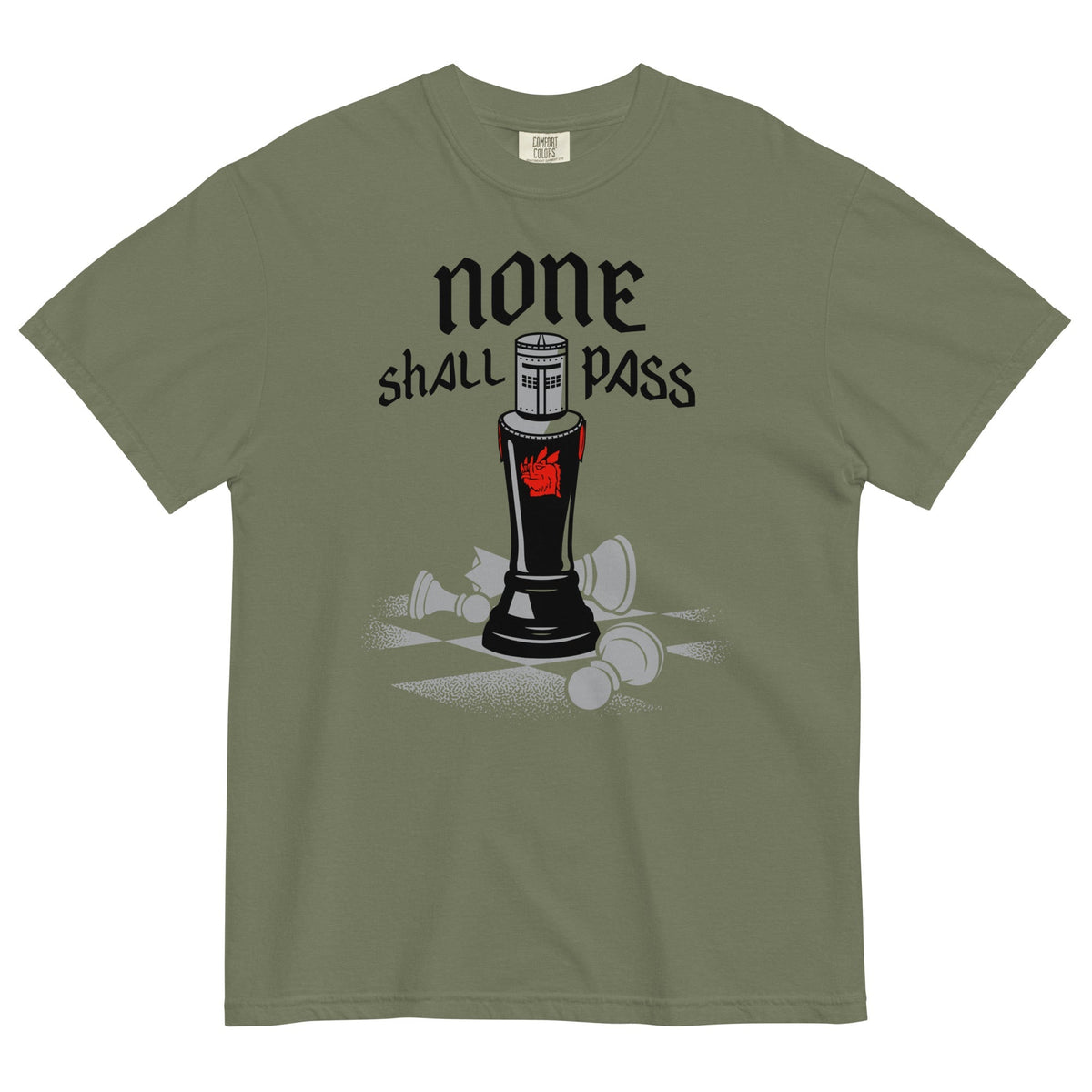 None Shall Pass Black Knight Men's Relaxed Fit Tee