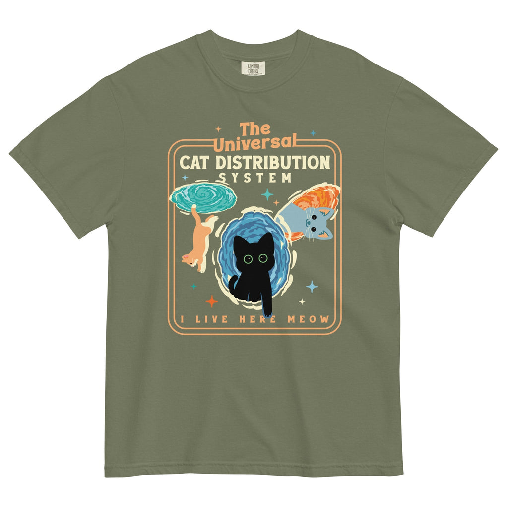 The Universal Cat Distribution System Men's Relaxed Fit Tee