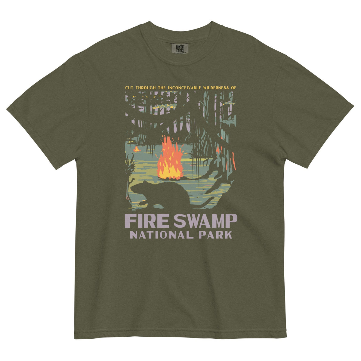 Fire Swamp National Park Men's Relaxed Fit Tee