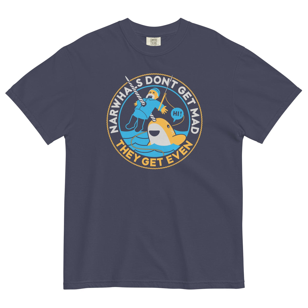 Narwhals Don't Get Mad Men's Relaxed Fit Tee