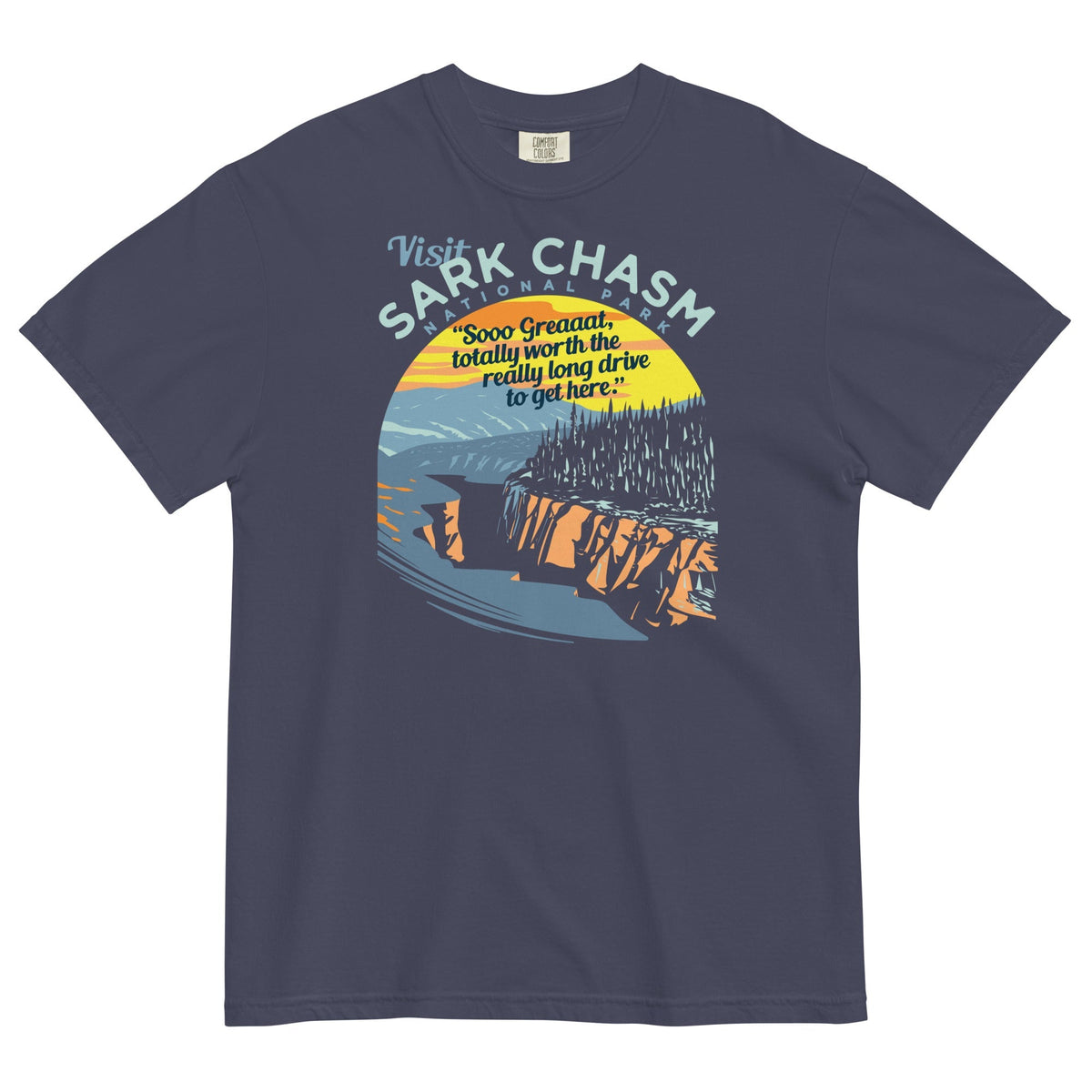 Visit Sark Chasm Men's Relaxed Fit Tee