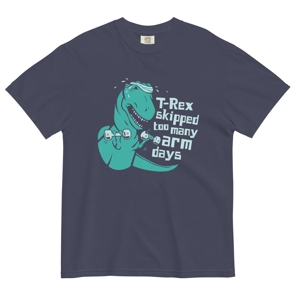 T-Rex Skipped Too Many Arm Days Men's Relaxed Fit Tee