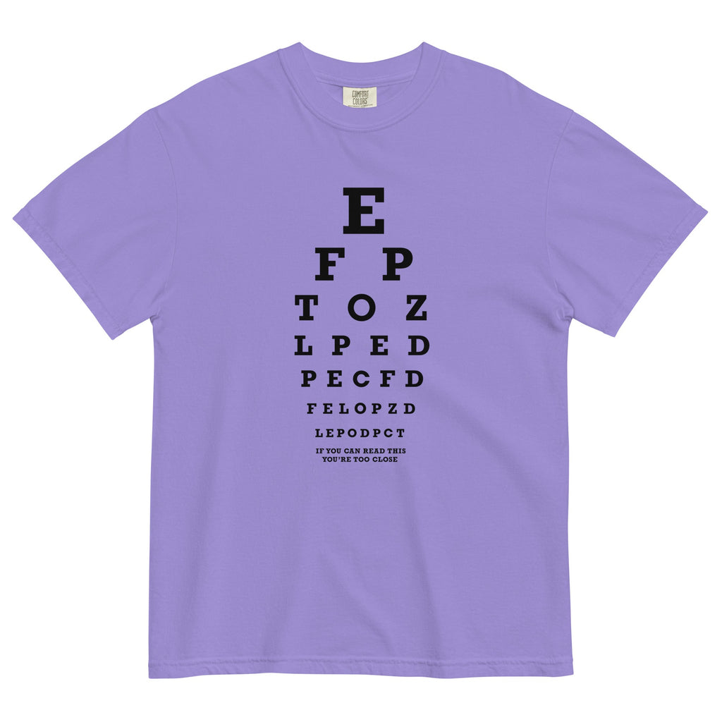 Too Close Eye Chart Men's Relaxed Fit Tee