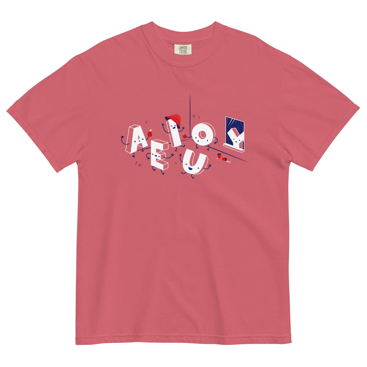 Vowel Party Time Men's Relaxed Fit Tee