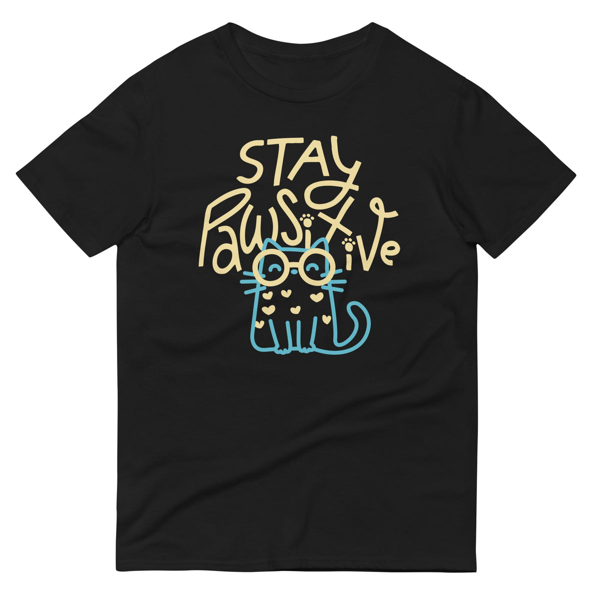 Stay Pawsitive Men's Signature Tee