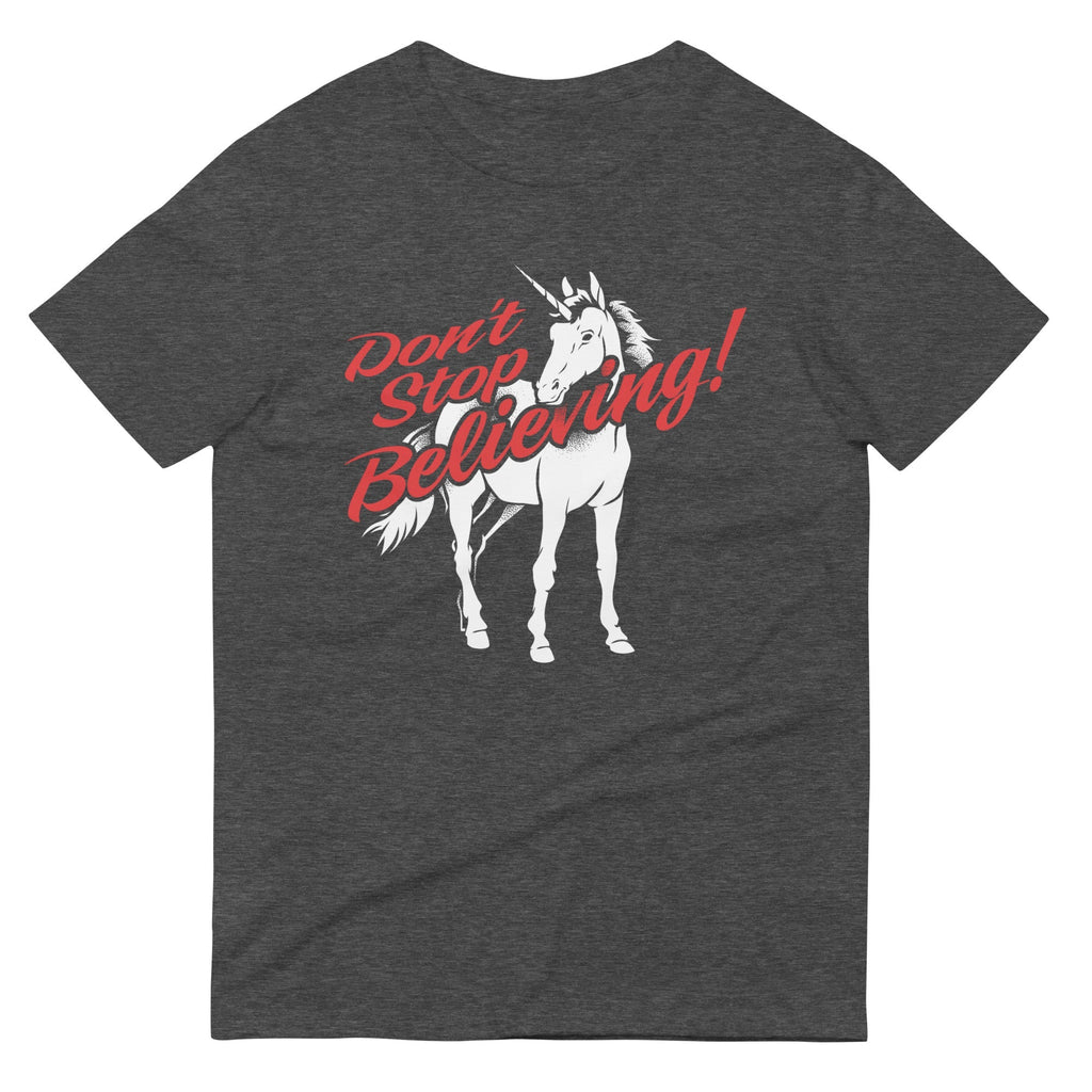 Don't Stop Believing Unicorn Men's Signature Tee