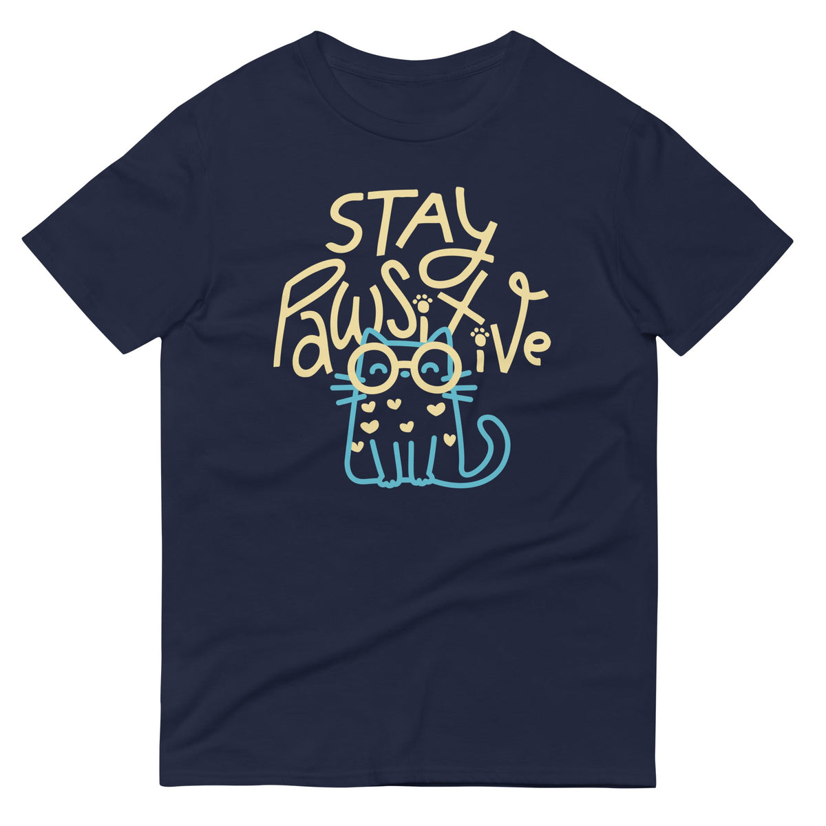 Stay Pawsitive Men's Signature Tee