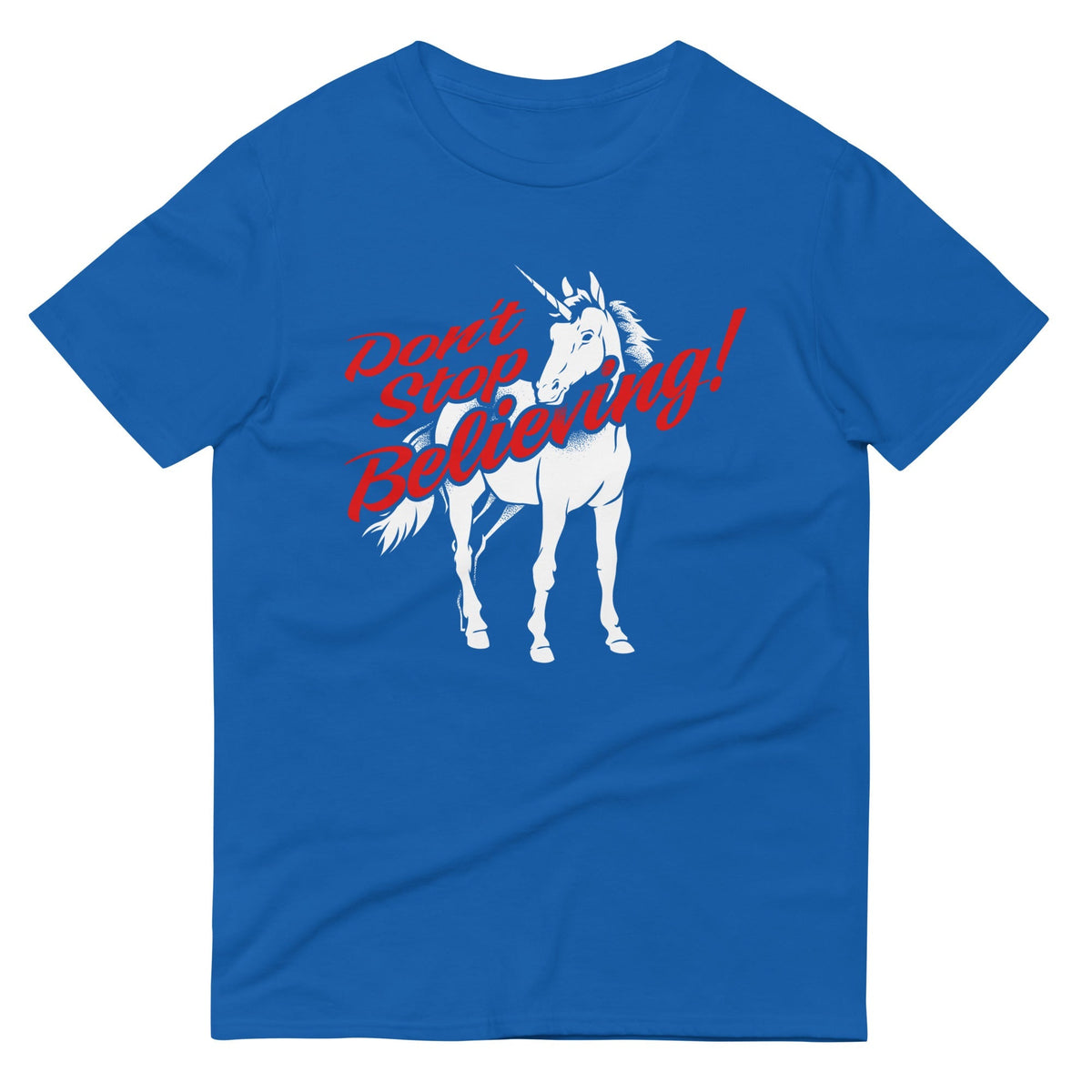 Don't Stop Believing Unicorn Men's Signature Tee