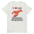 I Love My German Shepherd (Lobster) Unisex