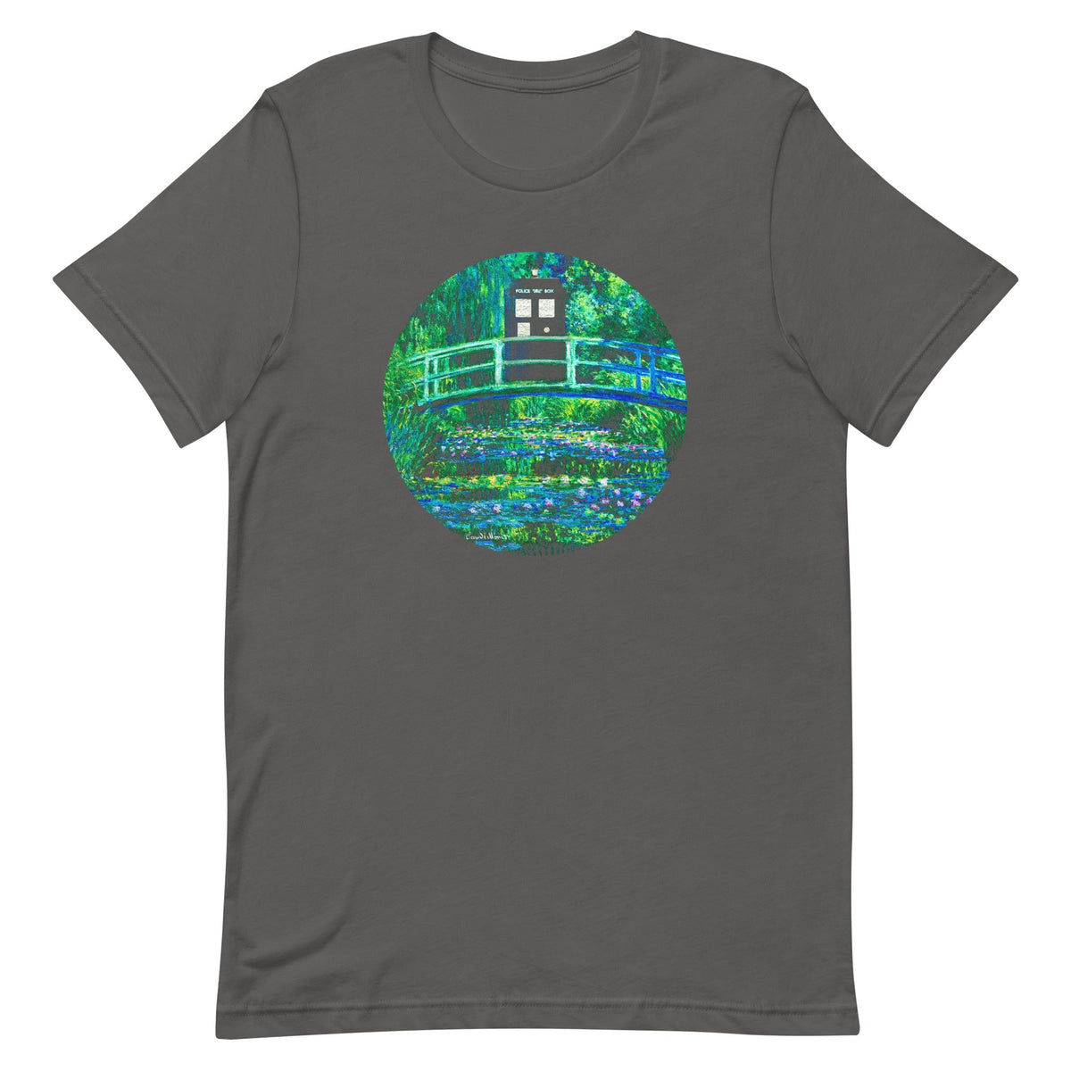 Water Lilies Police Box Men's Signature Tee