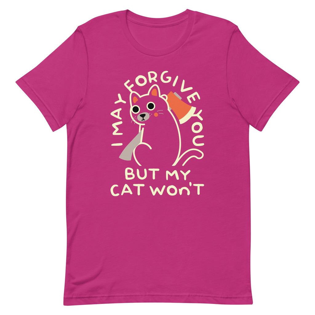 I May Forgive You But My Cat Won't Men's Signature Tee