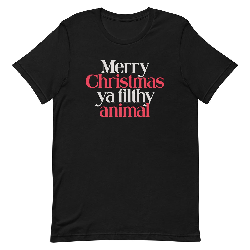 Merry Christmas Ya Filthy Animal Men's Signature Tee