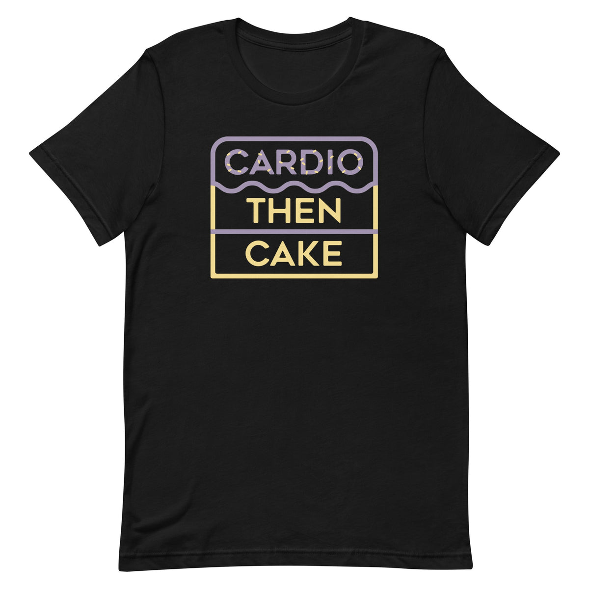 Cardio Then Cake Men's Signature Tee