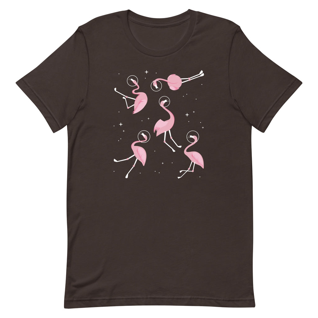 Flamingos In Space Men's Signature Tee