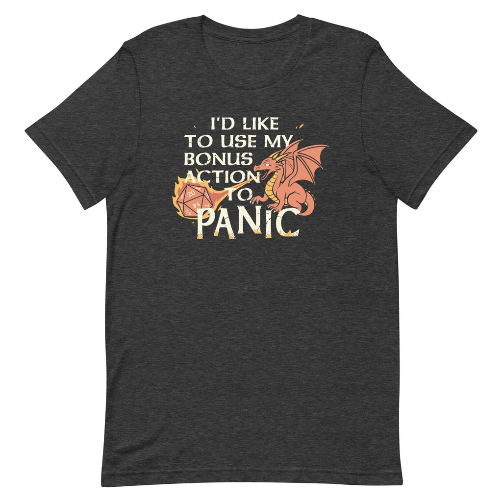 I'd Like To Use My Bonus Action To Panic Men's Signature Tee