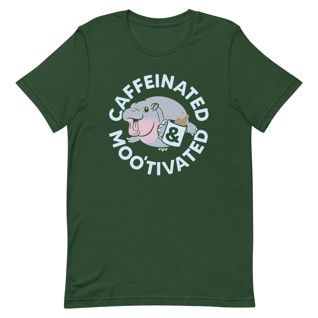 Caffeinated & Moo'tivated Men's Signature Tee