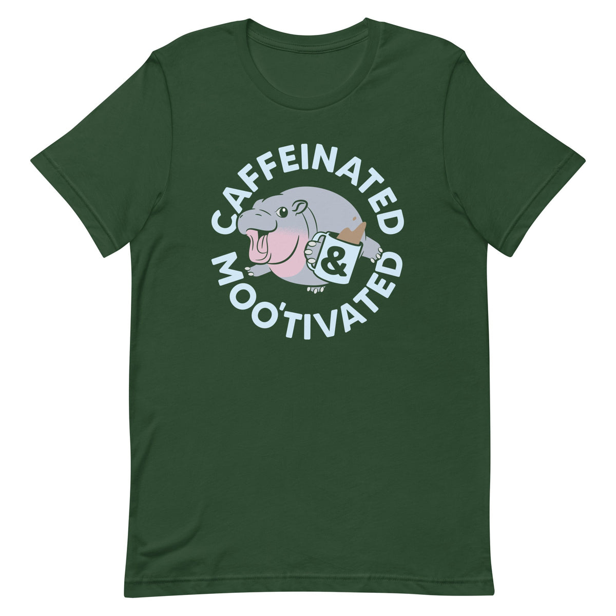 Caffeinated & Moo'tivated Men's Signature Tee