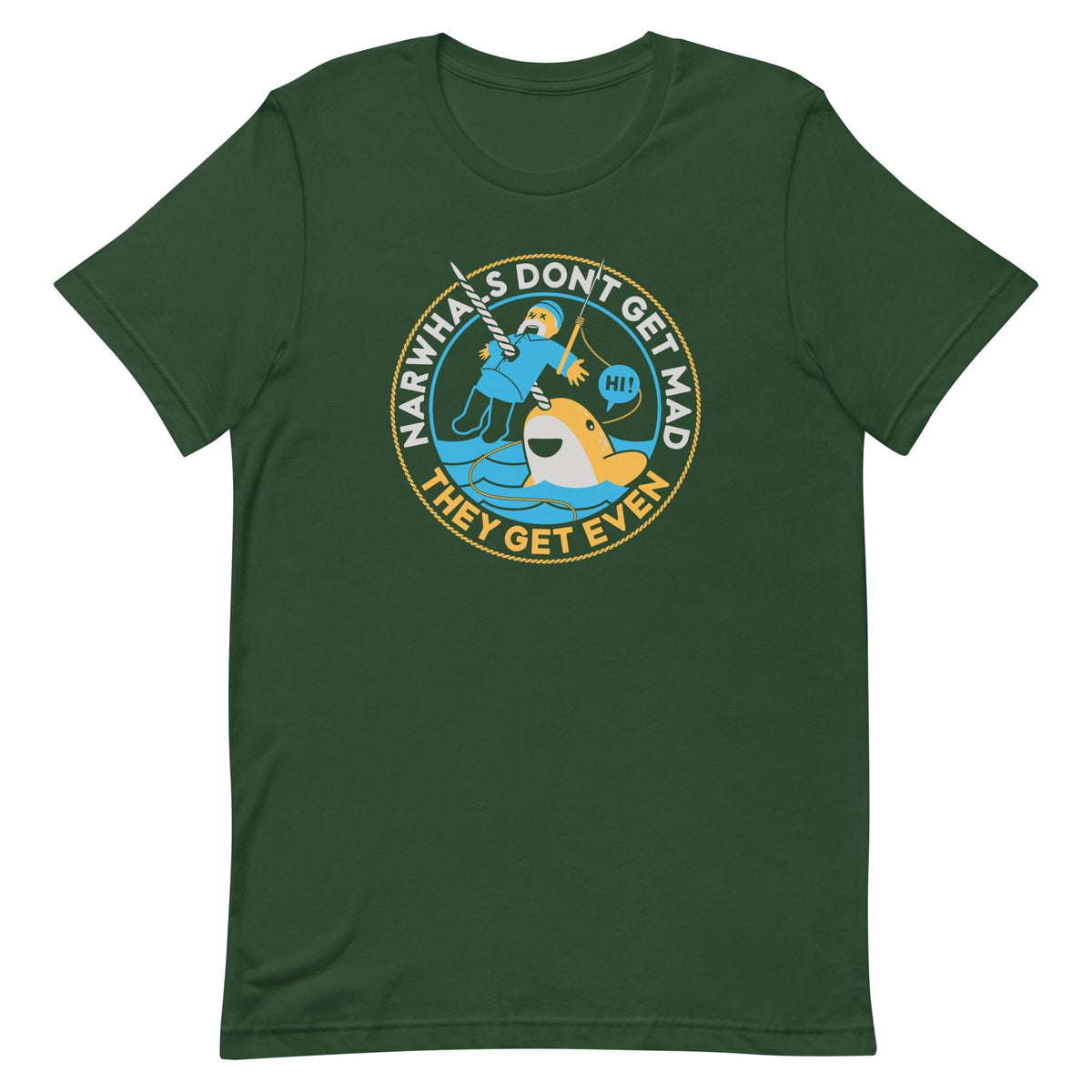 Narwhals Don't Get Mad Men's Signature Tee
