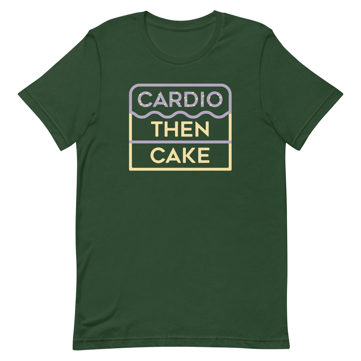 Cardio Then Cake Men's Signature Tee