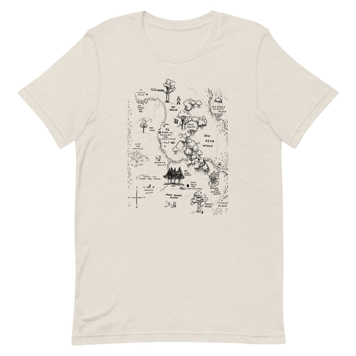 100 Acre Map Men's Signature Tee