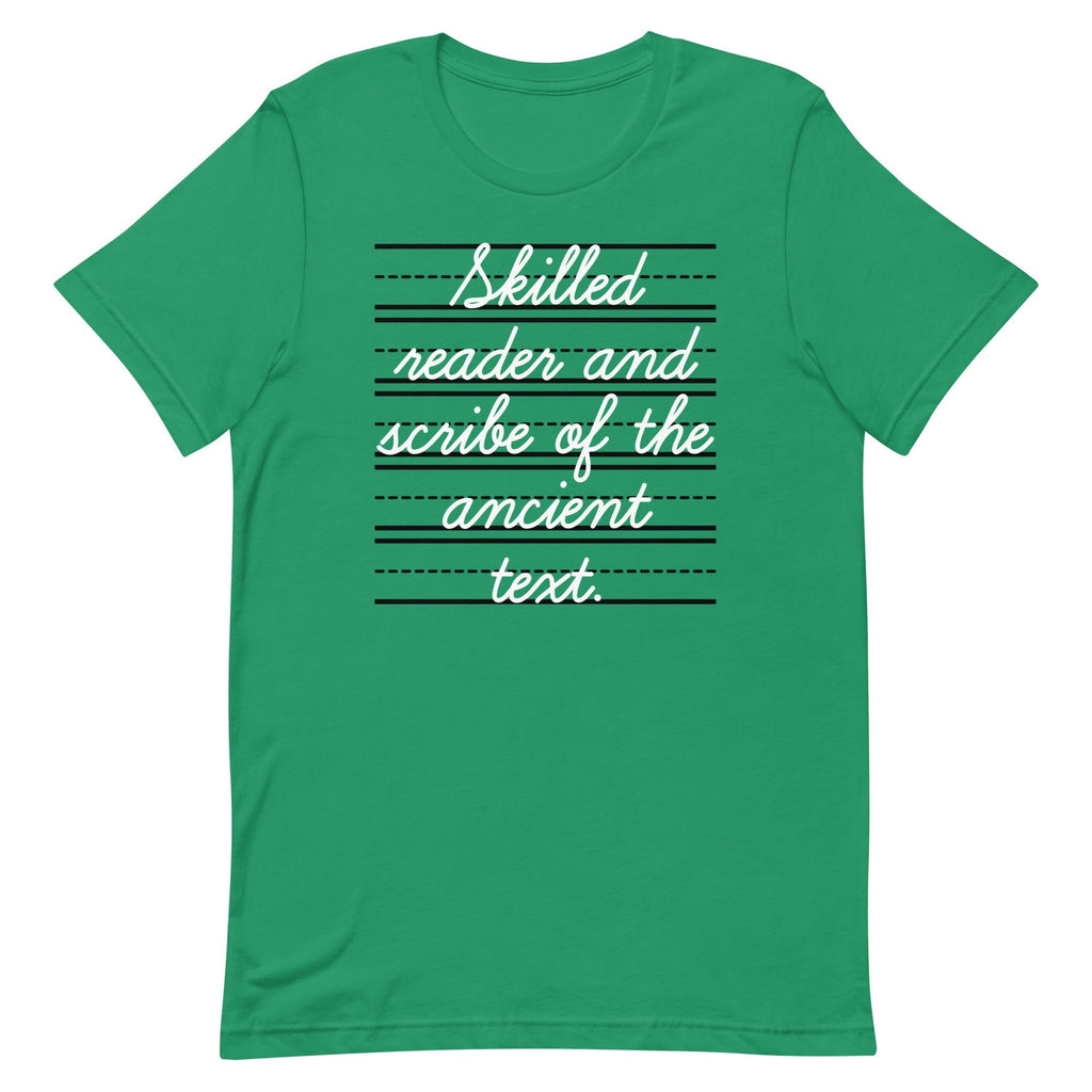 Skilled Reader And Scribe Of The Ancient Text Men's Signature Tee