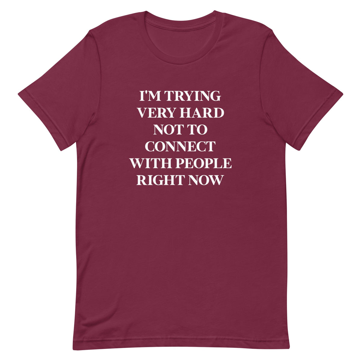 Trying Very Hard Not To Connect Men's Signature Tee