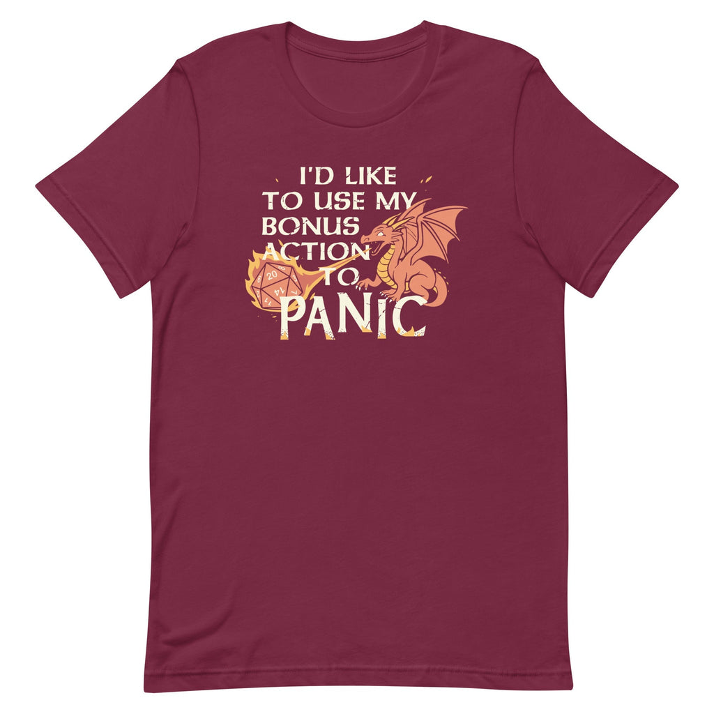 I'd Like To Use My Bonus Action To Panic Men's Signature Tee